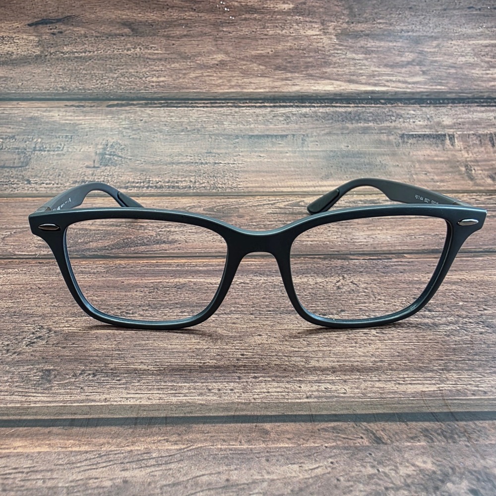 Ray-Ban RB 7144 5521 Liteforce Matte Grey Square Eyeglasses 53-18-150 Italy